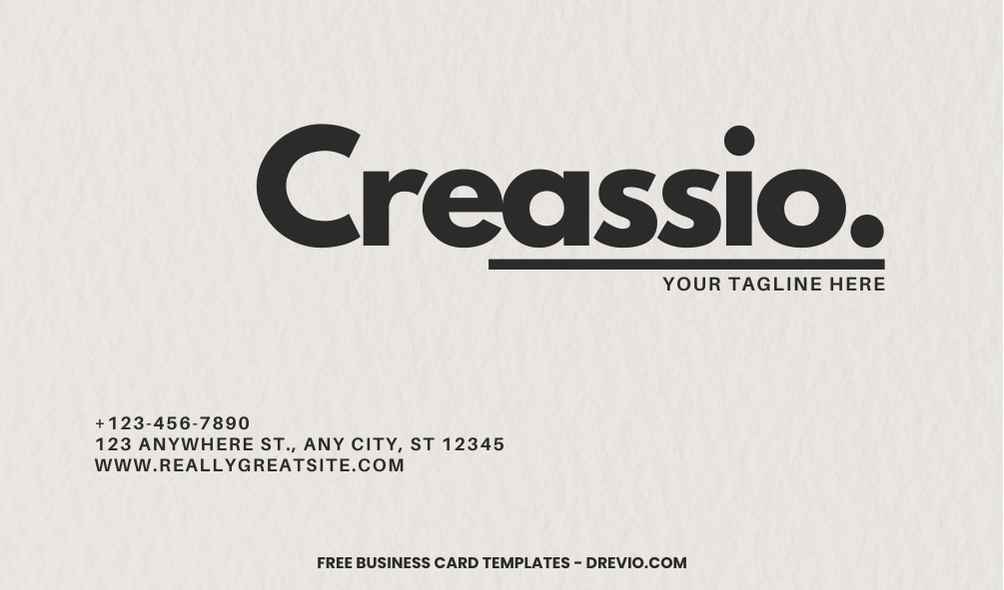 FREE Editable Creative Typography Business Card