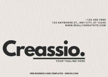 FREE Editable Creative Typography Business Card