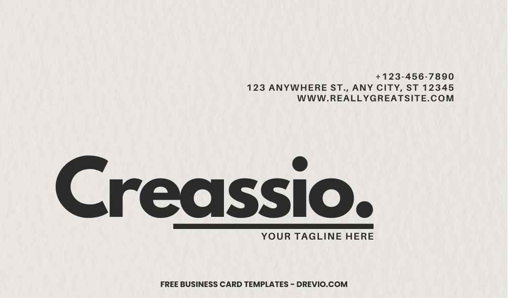 FREE Editable Creative Typography Business Card