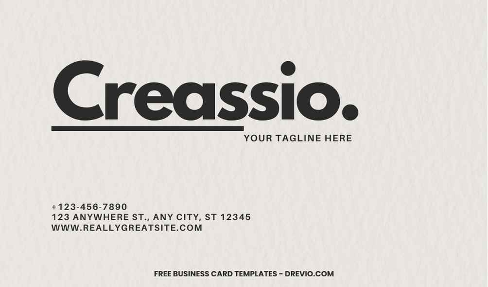 FREE Editable Creative Typography Business Card