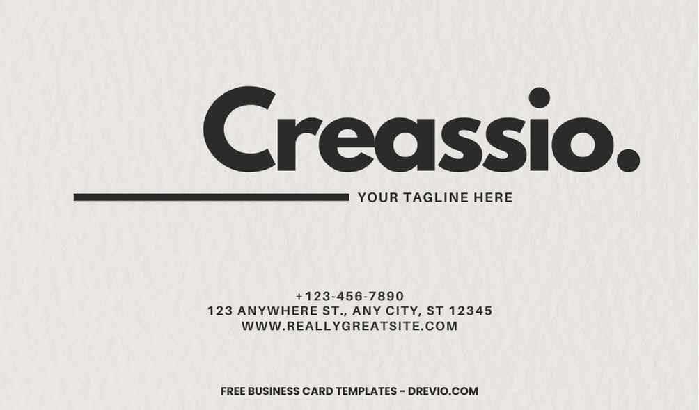 FREE Editable Creative Typography Business Card