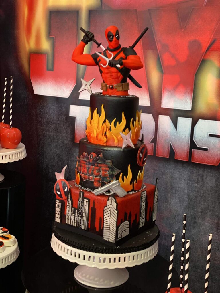 Deadpool Birthday Party Cakes