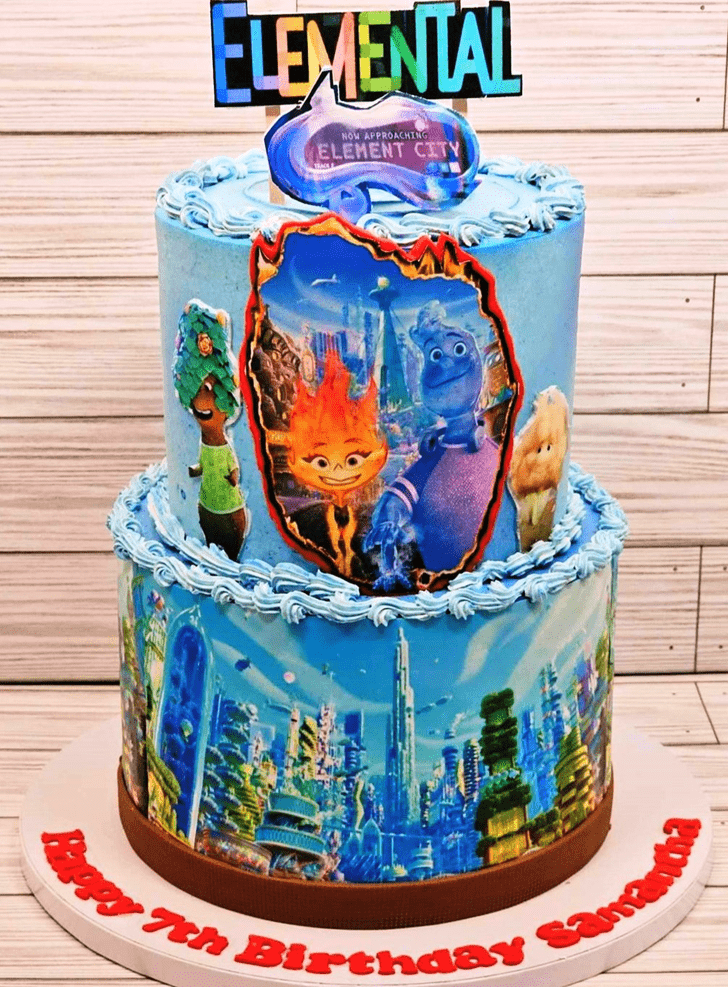 Disney Elemental Cake