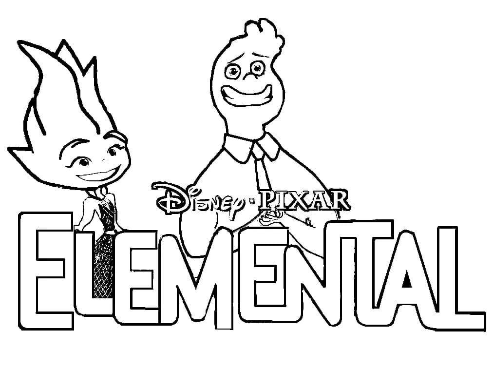 Disney Elemental Coloring Pages