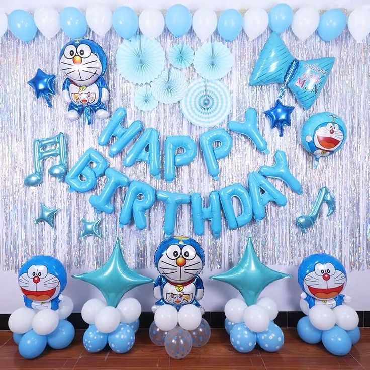 Doraemon Birthday Balloons