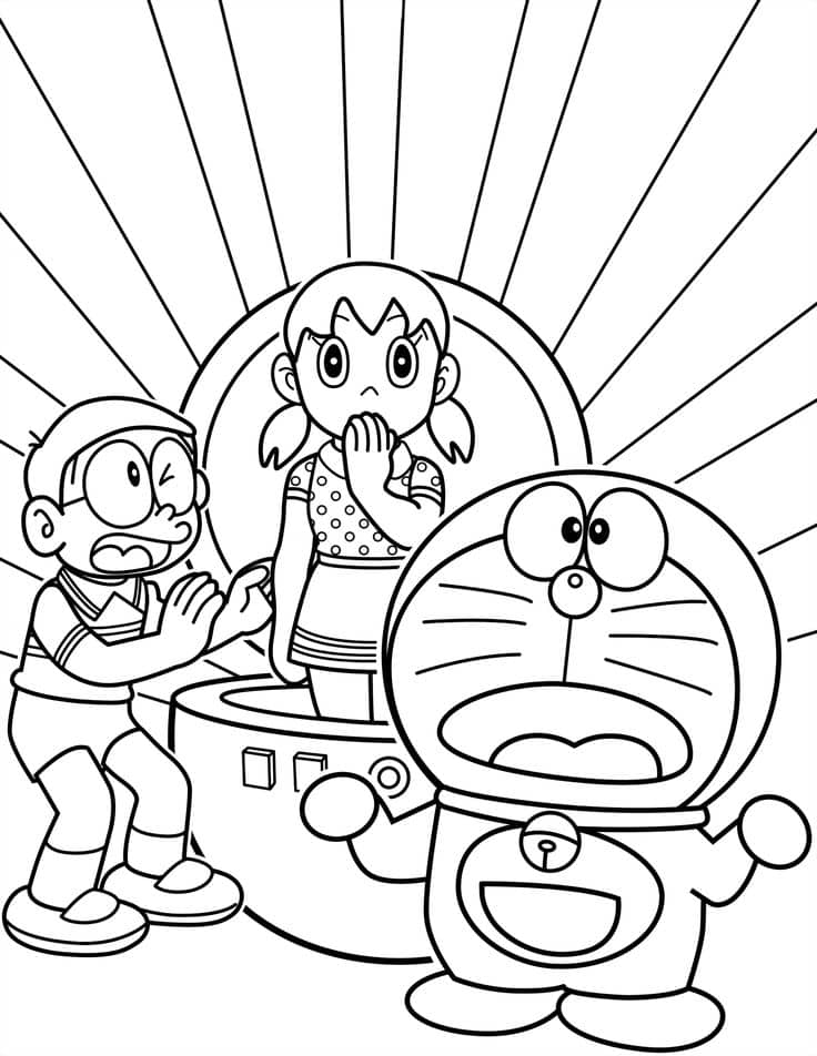 Doraemon Coloring Page