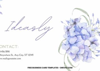FREE Editable Elegant Floral Business Card