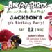 FREE Angry Birds Birthday Invitation Templates