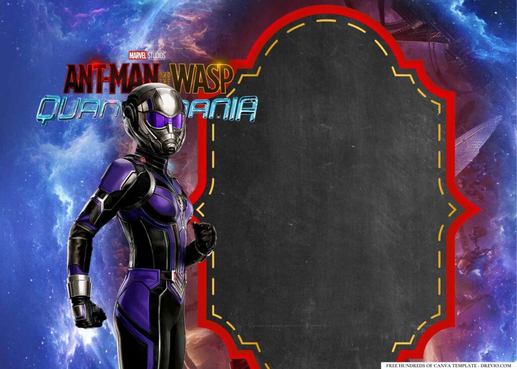 Invitation Template of 20+ Ant-Man and the Wasp Quantumania Birthday Invitation Templates 10