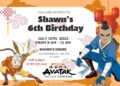 FREE Avatar The Last Airbender Birthday Invitation Templates