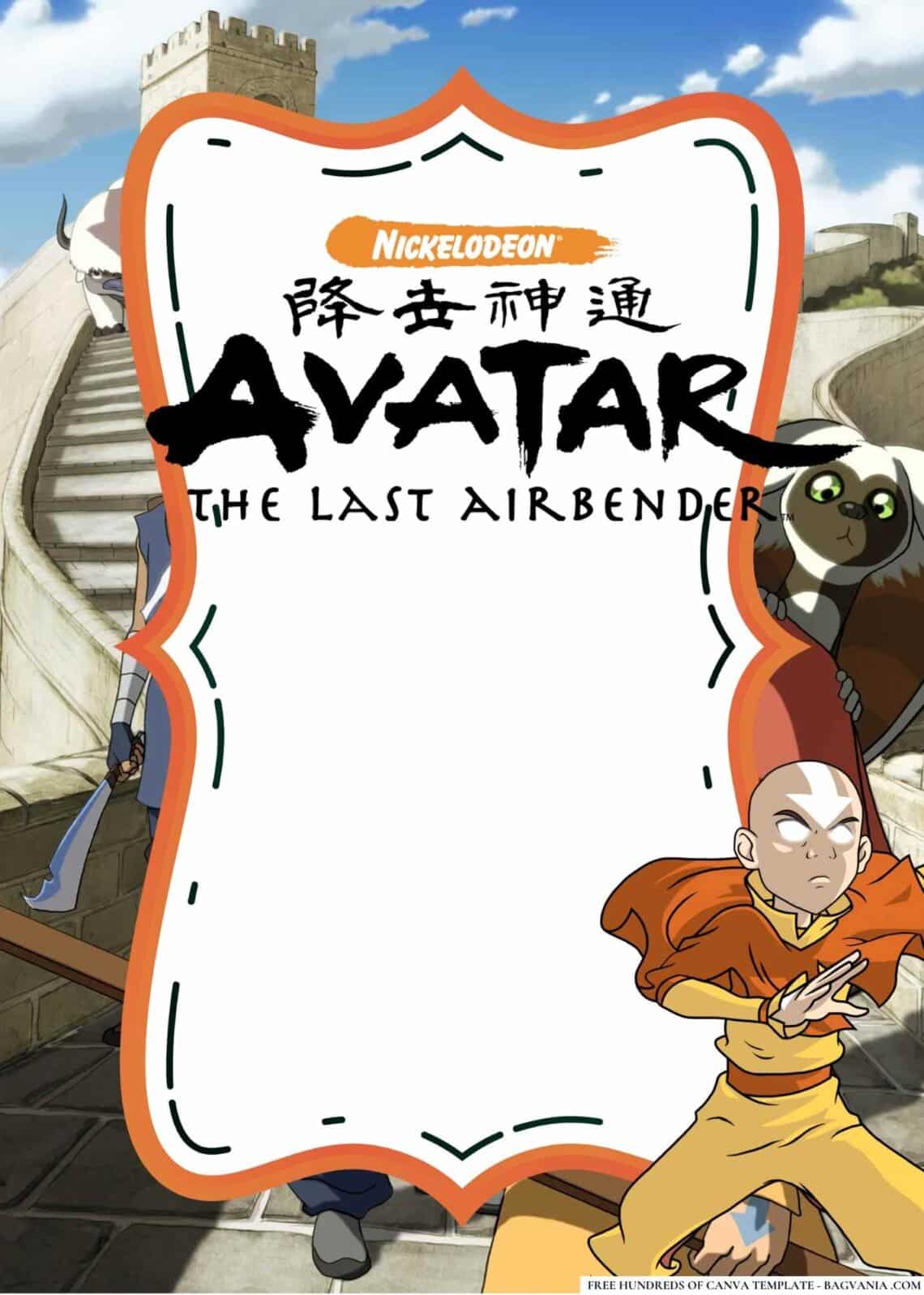 FREE-Avatar The Last Airbender-Baby Shower-Canva-Templates (10 ...