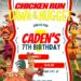 FREE Editable Chicken Run: Dawn of the Nugget Birthday Invitation