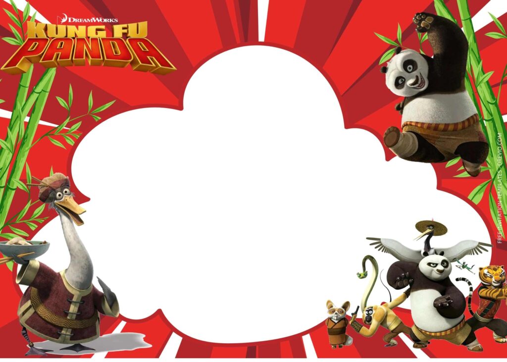 FREE 10+ Cool Kungfu Panda Birthday Invitation Templates | Download ...