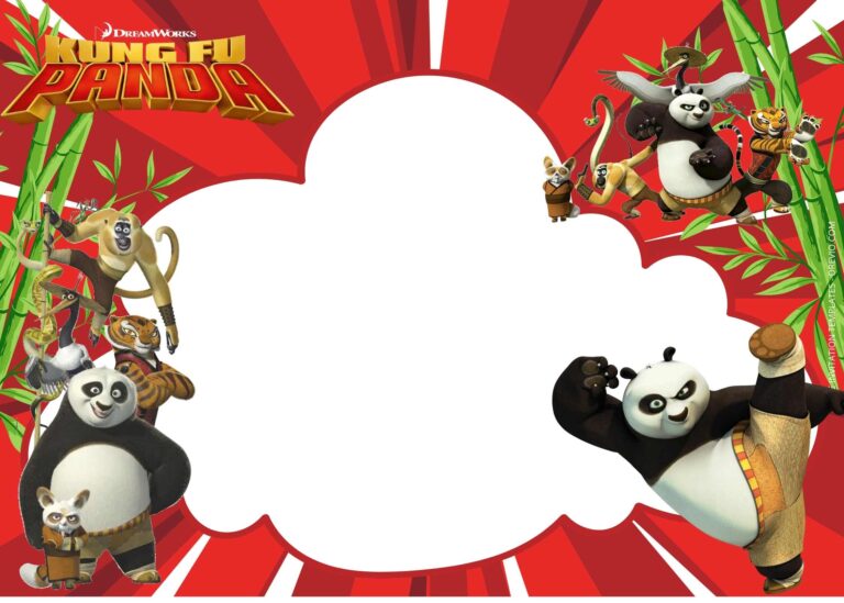 FREE 10+ Cool Kungfu Panda Birthday Invitation Templates | Download ...