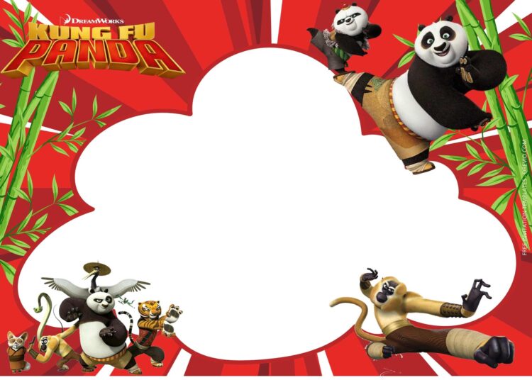 FREE 10+ Cool Kungfu Panda Birthday Invitation Templates | Download ...