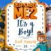 Despicable Me 2 Baby Shower Invitation
