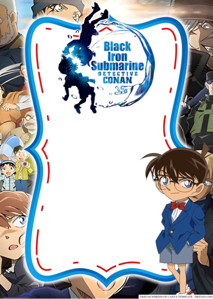 Invitation Template of 18+ Detective Conan Birthday Invitation Templates 9