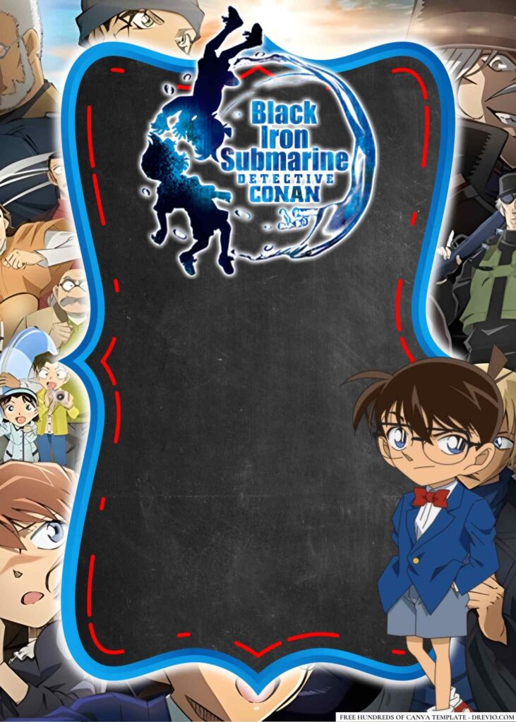 Invitation Template of 18+ Detective Conan Birthday Invitation Templates 11