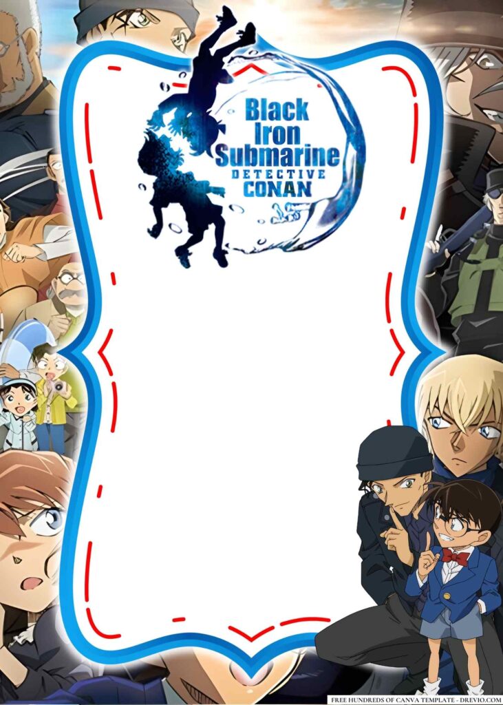 Invitation Template of 18+ Detective Conan Birthday Invitation Templates 13