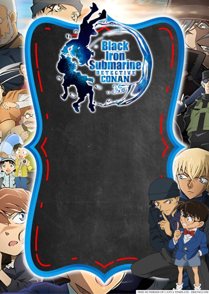 Invitation Template of 18+ Detective Conan Birthday Invitation Templates 15