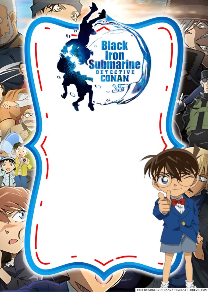 Invitation Template of 18+ Detective Conan Birthday Invitation Templates 17