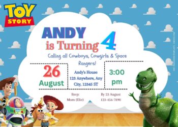 FREE Have Fun Toy Story Birthday Invitation Templates