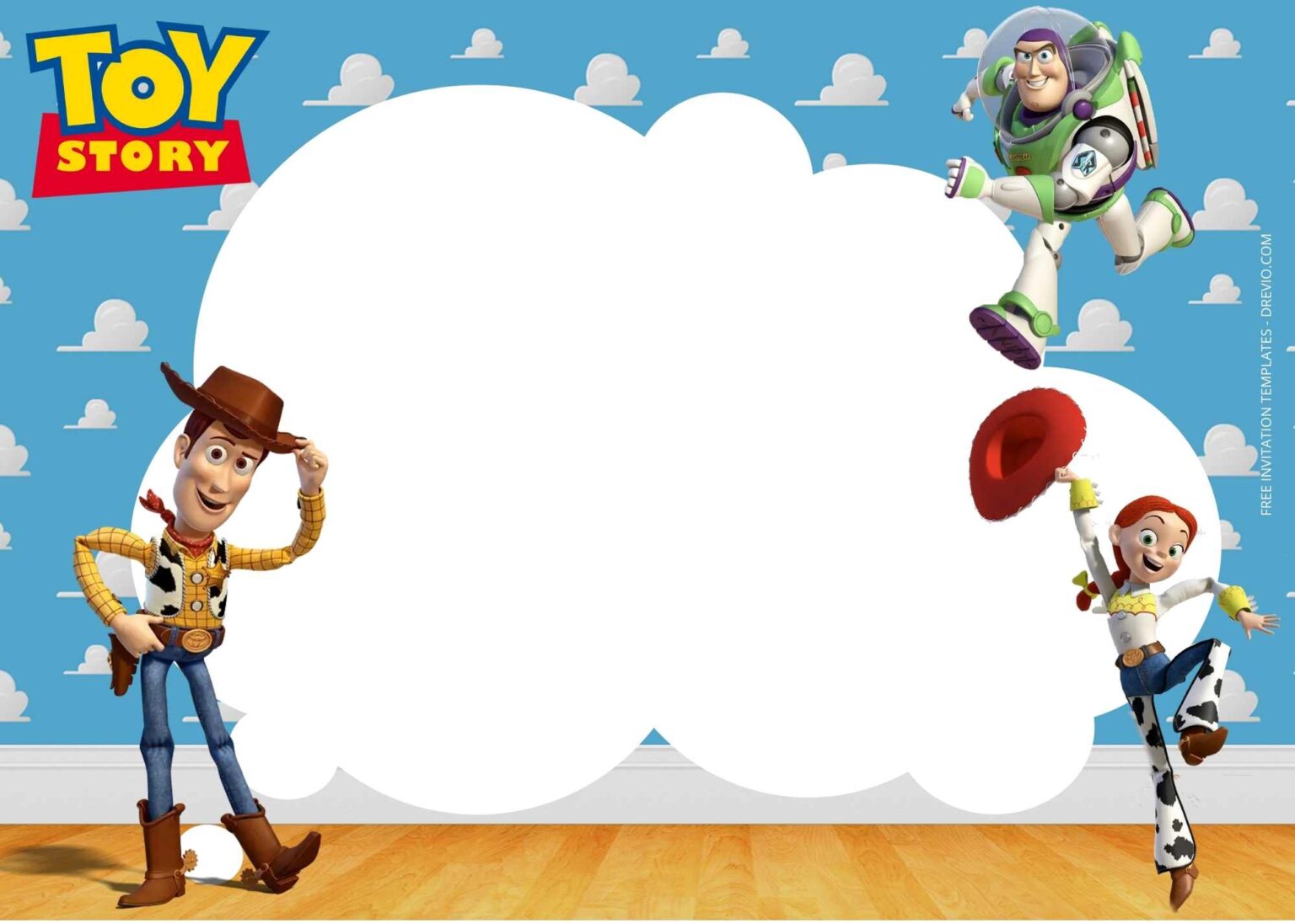 FREE Have Fun Toy Story Birthday Invitation Templates Ten | Download ...