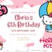 FREE Pink Day Hello Kitty Birthday Invitation Templates