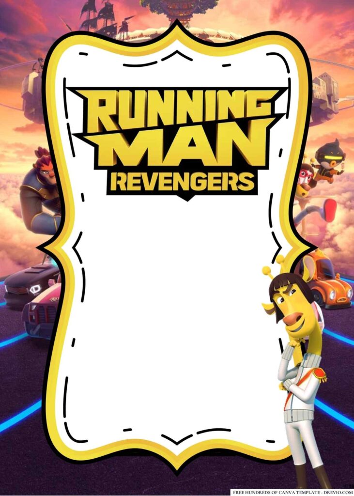 Invitation Template of 18+ Running Man Revengers Birthday Invitation Templates 9