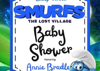 Smurfs Baby Shower Invitations