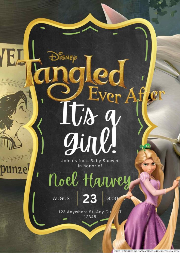 Tangled Ever After Baby Shower Invitation