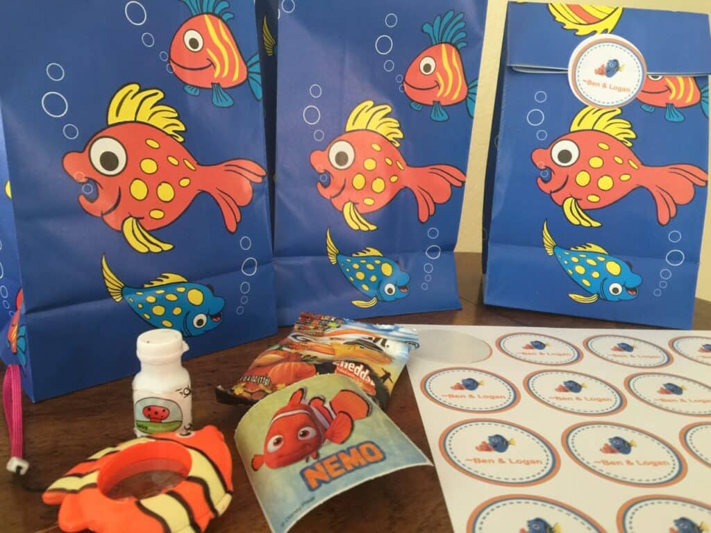 Finding Nemo Birthday Goodie Bags