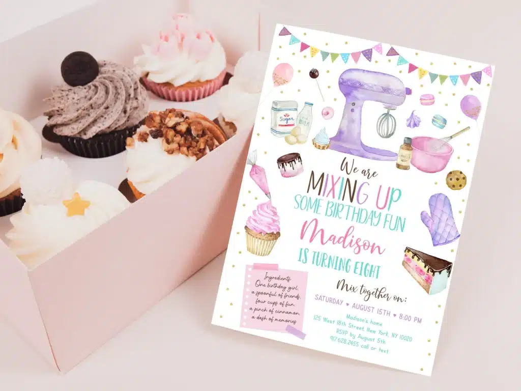 Fun Sweet Treats Birthday Party Invitations