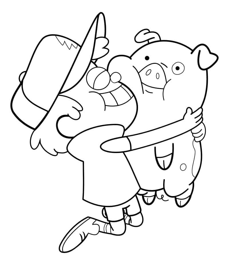 Gravity Falls Coloring Page