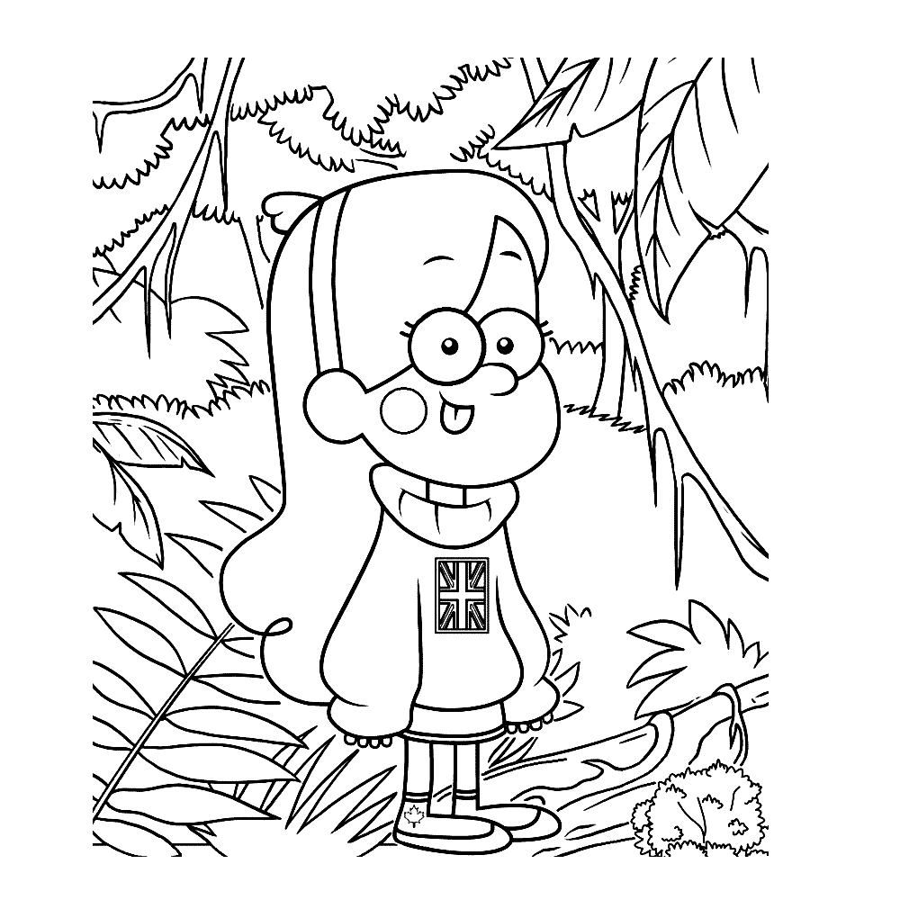 Gravity Falls Coloring Page