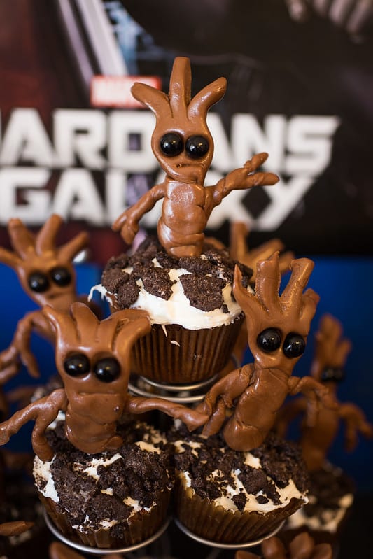 Guardians of the Galaxy Birthday Cupcakes