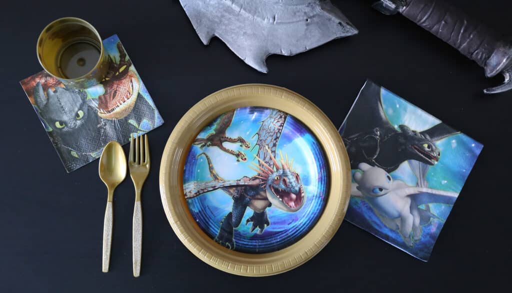 How to Train Your Dragon Birthday Table Setting