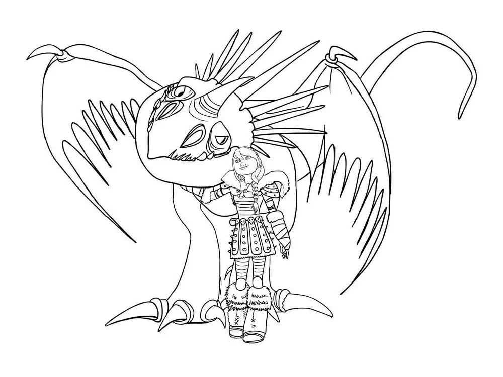 How to Train Your Dragon Coloring Page