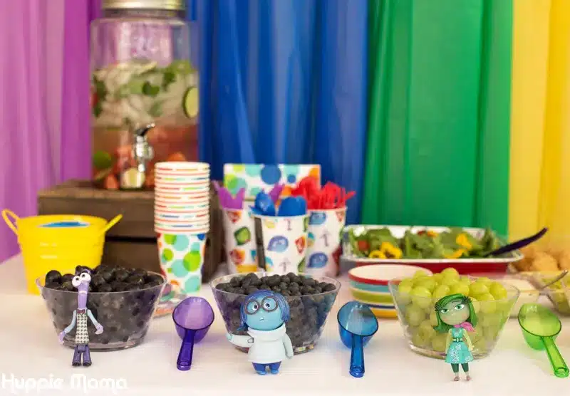 Inside Out Birthday Foods