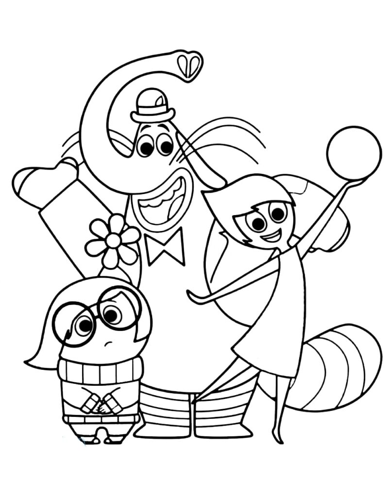 Inside Out Coloring Page