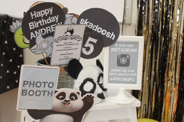 Kung Fu Panda Birthday Photo Booth