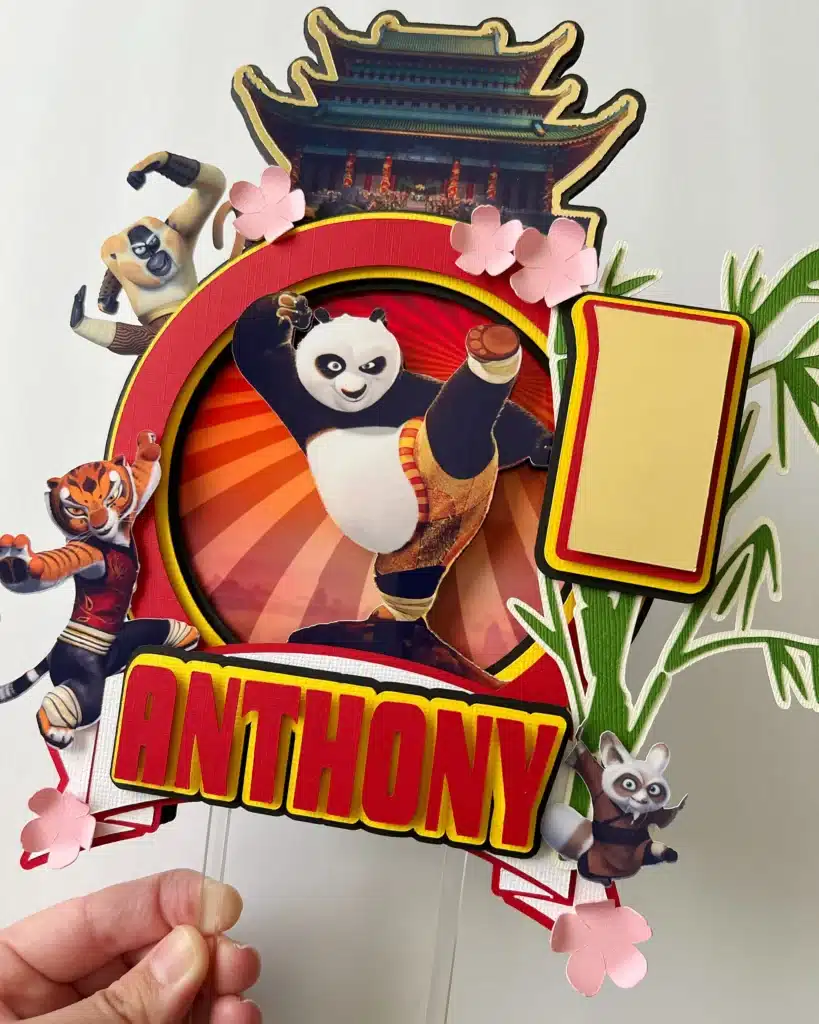 Kung Fu Panda Birthday Topper