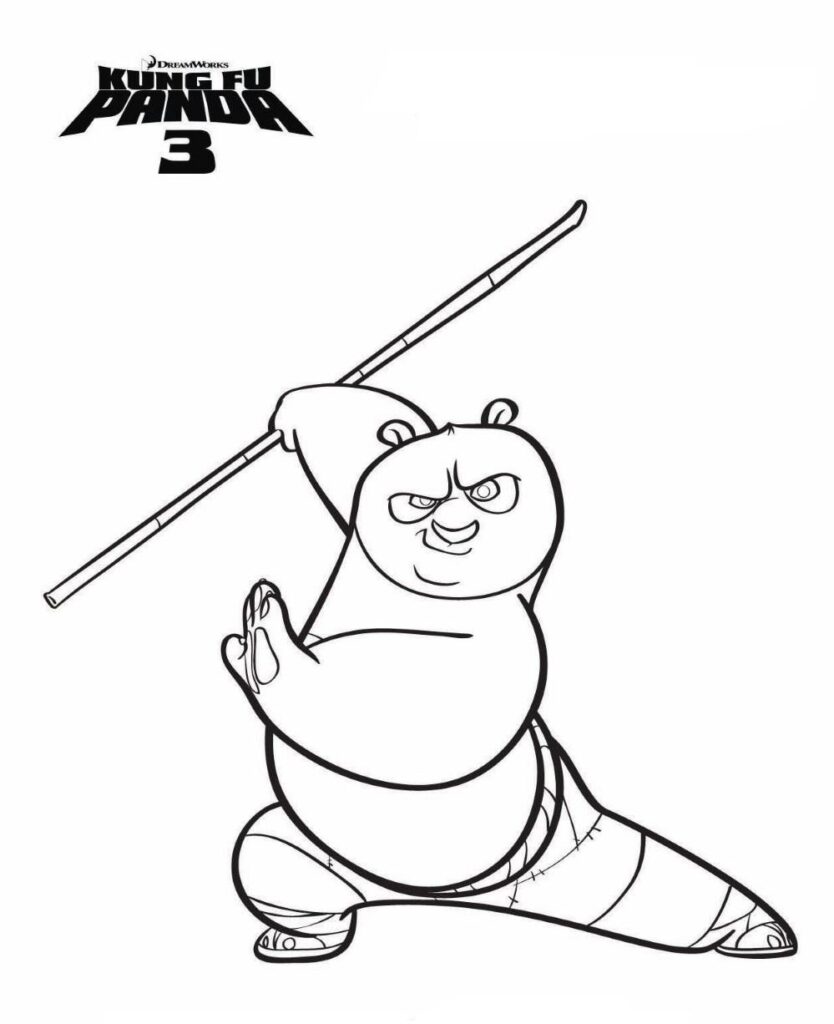 Kung Fu Panda Coloring Pages