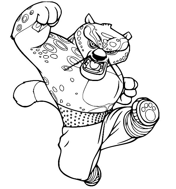 Kung Fu Panda Coloring Pages