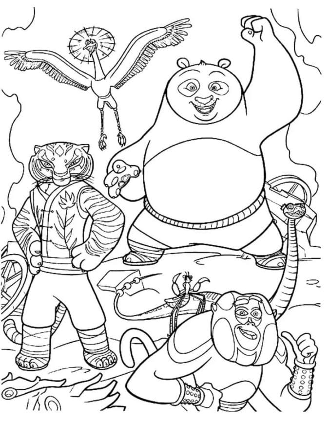 Kung Fu Panda Coloring Pages