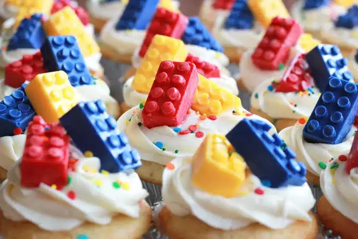 LEGO Birthday Cupcakes