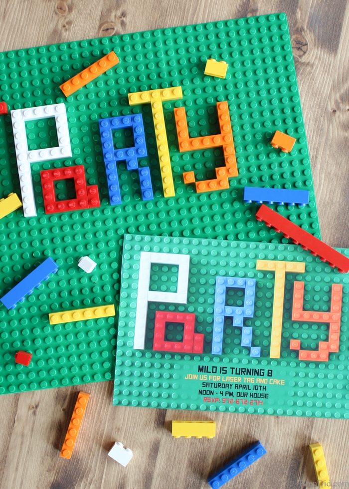 LEGO Birthday Invitations