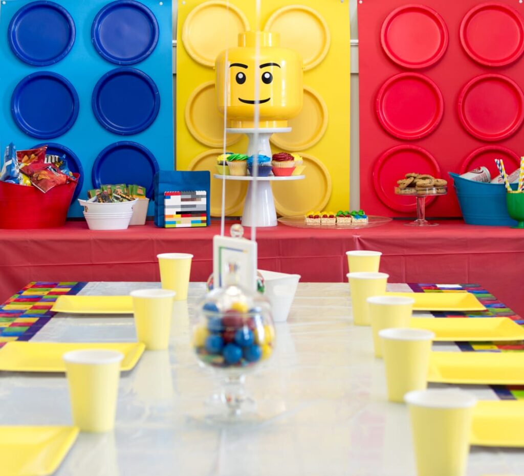 LEGO Birthday Table Setting