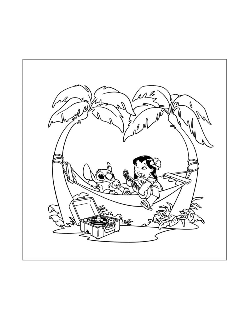 Lilo & Stitch Coloring Page