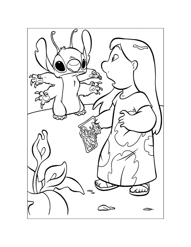 Lilo & Stitch Coloring Page